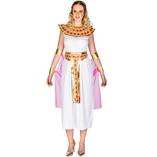 dressforfun Frauenkostüm orientalische Prinzessin Amira | langes Kleid mit aufwendigem Kragen | traumhaftes Cape | Oberarm- und Unterarm-Stulpen (M | Nr. 300271) von tectake