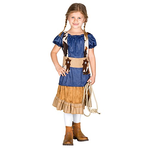 dressforfun Mädchen Kostüm Cowgirl | Stylisches Western Kostüm | inkl. Gürtel Mir Klettverschluss (12-14 Jahre | Nr. 300544) von tectake