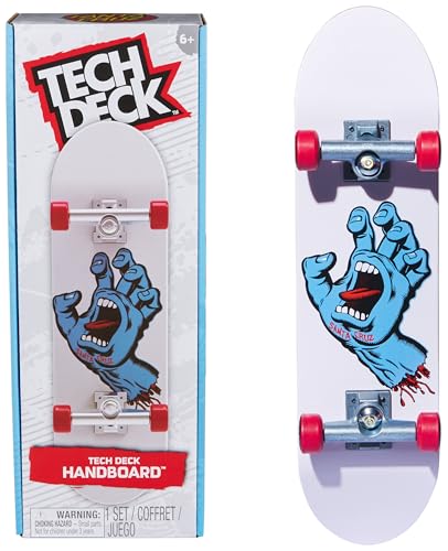 Tech Deck, Santa Cruz Handboard, Mini-Skateboard für Tricks mit den Händen, original Skate-Grafik Screaming Hand, ab 6 Jahren, Nicht zum Draufstellen geeigent Tech Deck, Santa Cruz Handboard, Mini-Skateboard für Tricks mit den Händen, original Skate-Grafik Screaming Hand, ab 6 Jahren, Nicht zum Draufstellen geeigent von Tech Deck