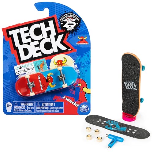 Tech Deck Fingerboard - 1 Finger-Skateboard mit original Skateboard-Design - verschiedene Grafiken - coole Fingerboards für echte Skater ab 6 Jahren, Zufallsauswahl von Tech Deck