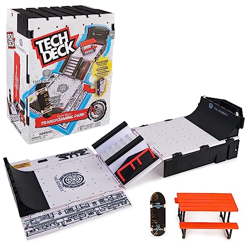 Tech Deck, The Berrics Transforming Park, X-Connect Park Creator, 76 cm breites faltbares Spielset mit Tragetasche und speziellem Fingerboard, Spielzeug für Kinder ab 6 Jahren von Tech Deck