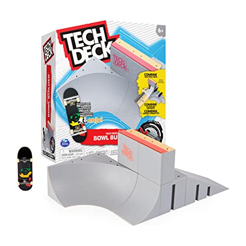 X-Connect Starter-Set - Bowl Builder: Tech Deck Rampenset mit authentischem Fingerboard und Zubehör von Tech Deck