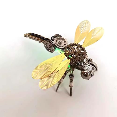 Dragonfly Metal Model Kits, 255 Pcs Dragonfly 3D Metal Puzzle, Steampunk Fashion (Libelle) von TechBrix