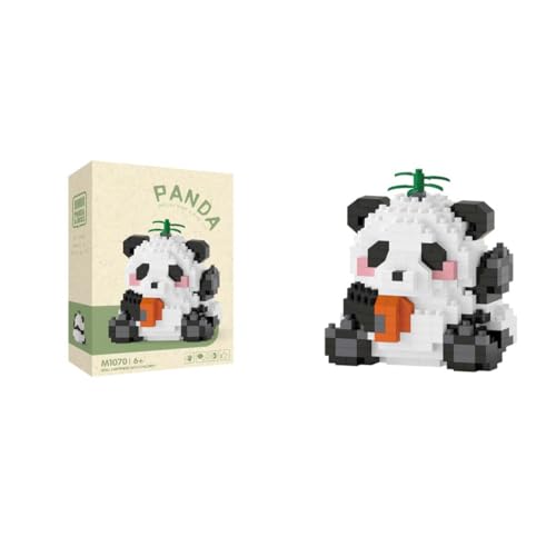 Panda Klemmbausteine Set, Panda Bausatz, Mirco Bausteine Set NICHT Kompatibel mit Lego - 354 Teile (M1070) von TechBrix