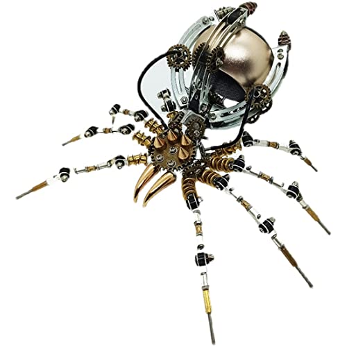 Spider Metal Model Kits, 512 Pcs Spider 3D Metal Puzzle, Steampunk Fashion Night Lamp von TechBrix