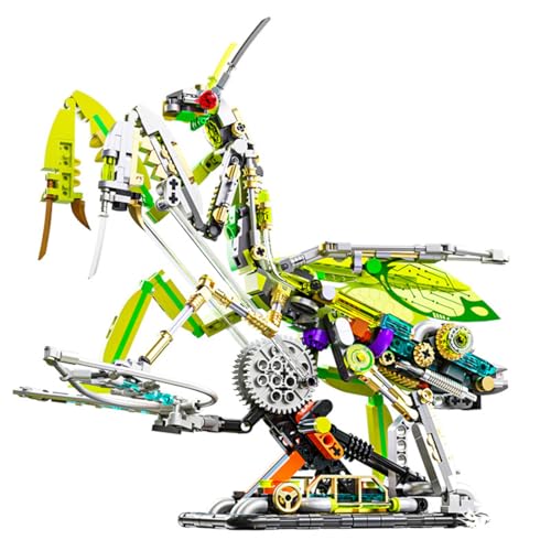 Technik Cyborg-Gottesanbeterin Klemmbausteine Set, Technik Gottesanbeterin Bausatz, Bausteine Kompatibel mit Lego - 999 Teile von TechBrix