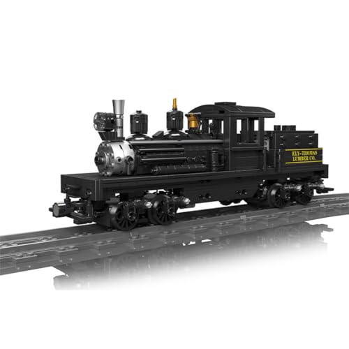 Technik Zug Klemmbausteine Set, Technik Lokomotive Bausatz für Typ Shay, Bausteine Kompatibel mit Lego - 880 Teile von TechBrix