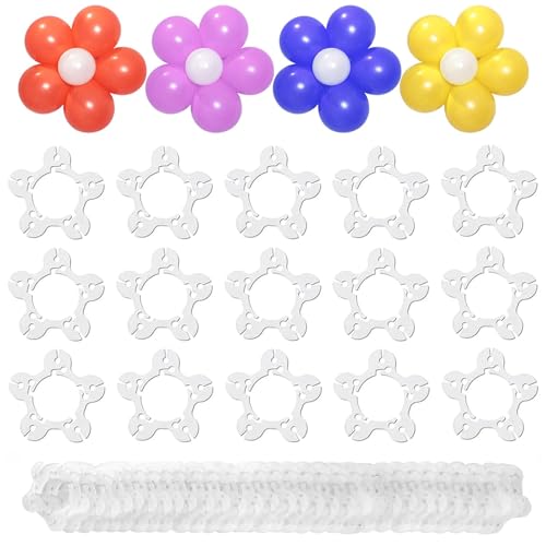 Ballon Clips Halter, 50 Stück Luftballon Bogen Ballon Girlande Anschluss, Ballonbogen Halterung Schnalle für Hochzeit Event Dekorationen Geburtstagsfeier Ballon Clips Halter, 50 Stück Luftballon Bogen Ballon Girlande Anschluss, Ballonbogen Halterung Schnalle für Hochzeit Event Dekorationen Geburtstagsfeier von Techchii