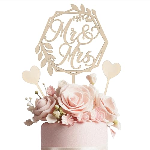 Mr & Mrs Cake Topper Tortendeko Hochzeit Holz Hochzeitstorte Deko Tortenstecker Hochzeitsdeko Torte Personalisiert Deko für Hochzeit Jubiläum Verlobung mit 2 Herz Cake Topper Mr & Mrs Cake Topper Tortendeko Hochzeit Holz Hochzeitstorte Deko Tortenstecker Hochzeitsdeko Torte Personalisiert Deko für Hochzeit Jubiläum Verlobung mit 2 Herz Cake Topper von Techchii