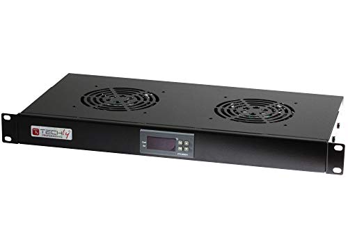 2 Fan Unit for Rack 19" Black von Techly