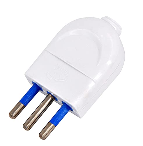 2P+T 10A White Plug von Techly