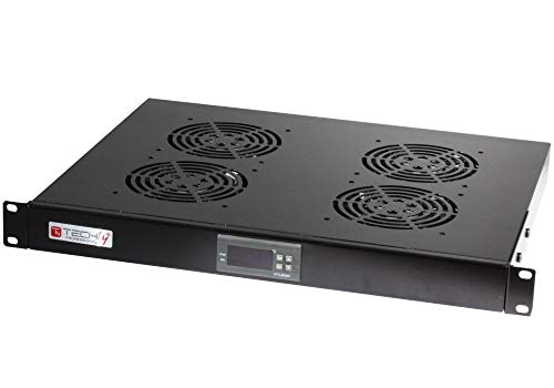 4 Fan Unit for Rack 19" Black von Techly