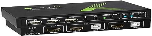 Techly Kvm-USB/Hdmi Switch 2 Ports Black von Techly