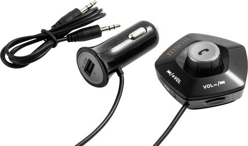 Technaxx FMT1100BT FM Transmitter inkl. Freisprechfunktion, Integrierter MP3-Player von Technaxx