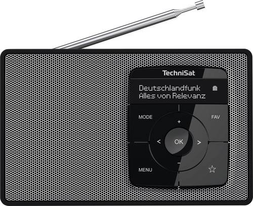 TechniSat DIGITRADIO 2 Tischradio DAB+, UKW DAB+, UKW, Bluetooth® Weckfunktion Schwarz/Silber von Technisat