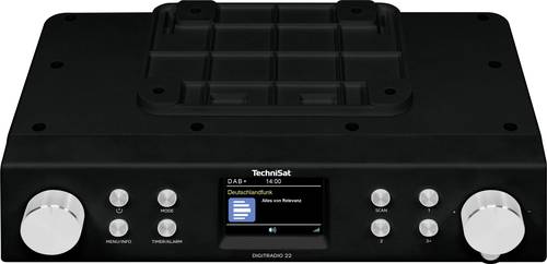 TechniSat DIGITRADIO 22 Unterbauradio DAB+, UKW Bluetooth®, DAB+, UKW Weckfunktion Schwarz von Technisat