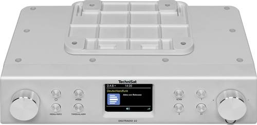 TechniSat DIGITRADIO 22 Unterbauradio DAB+, UKW Bluetooth®, DAB+, UKW Weckfunktion Silber von Technisat