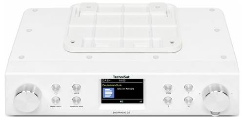 TechniSat DIGITRADIO 22 Unterbauradio DAB+, UKW Bluetooth®, DAB+, UKW Weckfunktion Weiß von Technisat