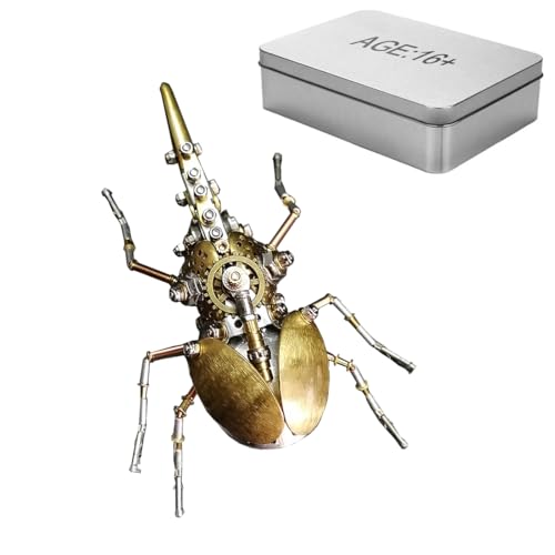 TechnixLabz 3D Dynastes Metall-Puzzle, Mechanisches Insektenmodell, Puzzle DIY Bastelset, Tolle Geschenke für Teenager Und Erwachsene (247+PCS) von TechnixLabz