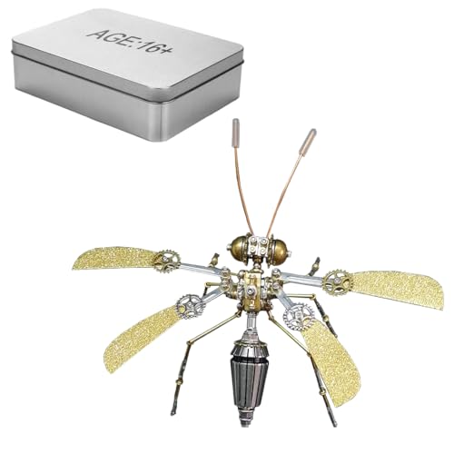 TechnixLabz 3D Hornet Metall-Puzzle, Mechanisches Insektenmodell, Puzzle DIY Bastelset, Tolle Geschenke für Teenager Und Erwachsene (234+PCS) von TechnixLabz