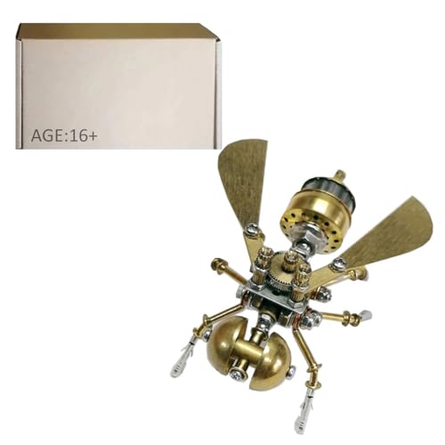 TechnixLabz 3D Tiny Bee Metall-Puzzle, Mechanisches Insektenmodell, Puzzle DIY Bastelset, Tolle Geschenke für Teenager Und Erwachsene (100+PCS) von TechnixLabz