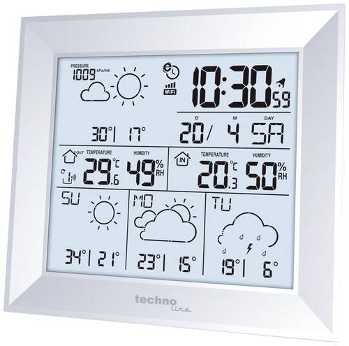 Techno Line WD2000 WLAN-Wetterstation Anzahl Sensoren max. 3 von Techno Line