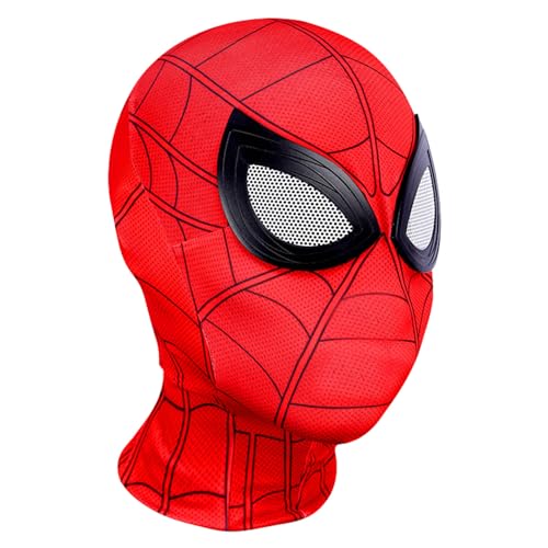 Techpinmin Spidermon Maske, Held Maske für Kinder Erwachsene Cosplay Kostüme Maske für Karneval, Halloween, Kostümparty, Weihnachten Cosplay Film Rolle Party Requisiten von Techpinmin