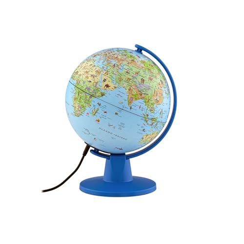 Tecnodidattica 0316LCSASP7NN04B Illuminated Geographical Globe von Tecnodidattica