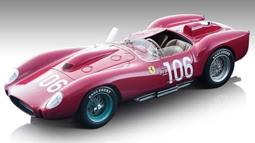 Modell in Maßstab Tecnomodel kompatibel mit FERRARI 250 TR 58 N.106 WINN.TARGA FLORIO 1958 L.MUSSO-O.GENDEBIEN 1:18 MODEL SCALE TMD18260C 241220 von Tecnomodel