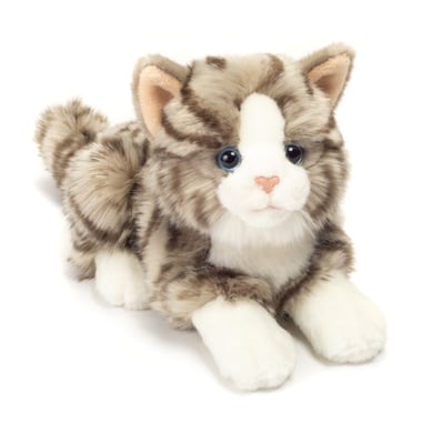 Teddy HERMANN® Katze liegend grau, 20 cm von Teddy HERMANN®