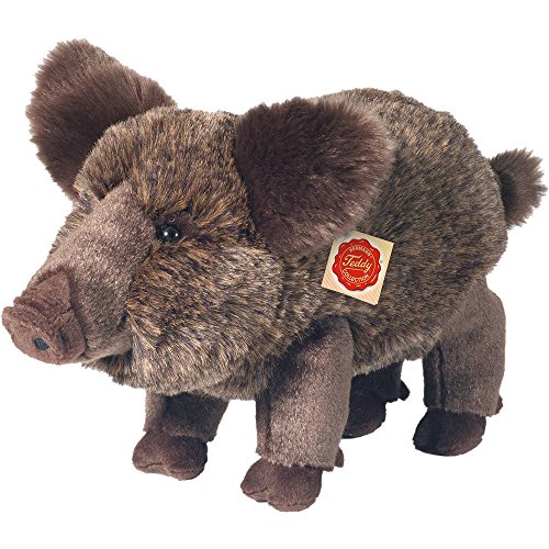 Teddy Hermann 90831 Wildschwein 30 cm, Kuscheltier, Plüschtier mit recycelter Füllung von Hermann Teddy