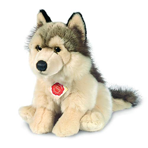 Wolf sitzend 29 cm von Hermann Teddy