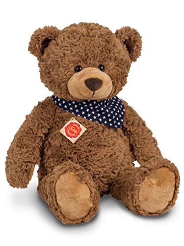 Teddy Hermann 91363 Teddy-Bär 48 cm mit Sternchen-Halstuch, Kuscheltier, Plüschtier von Hermann Teddy