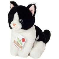 Teddy Hermann 91843 - Katze sitzend schwarz-weiß, Plüsch, 20 cm, Green Friends Teddy Hermann 91843 - Katze sitzend schwarz-weiß, Plüsch, 20 cm, Green Friends von Teddy Hermann