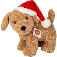 Teddy Hermann 946144 - Hund mit Weihnachtsmütze, 20 cm, Plüschtier von Teddy Hermann