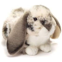 Teddy-Hermann - Hase sitzend grau weiß gescheckt 30 cm von Teddy-Hermann