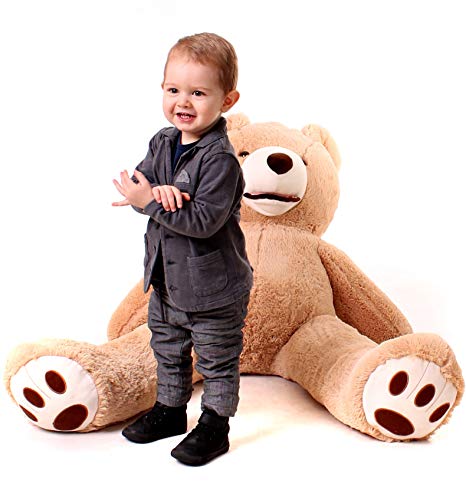 Teddybär Groß 100 cm - Baby Kuscheltiere Riesen Teddy - Kuscheltier Für Babys - Plüschtier Großer Teddy Bär - Geschenk Freundin, Geschenkideen Zum Geburtstag, Kinder, Geschenke Zum Jahrestag - Braun von MAKOSAS