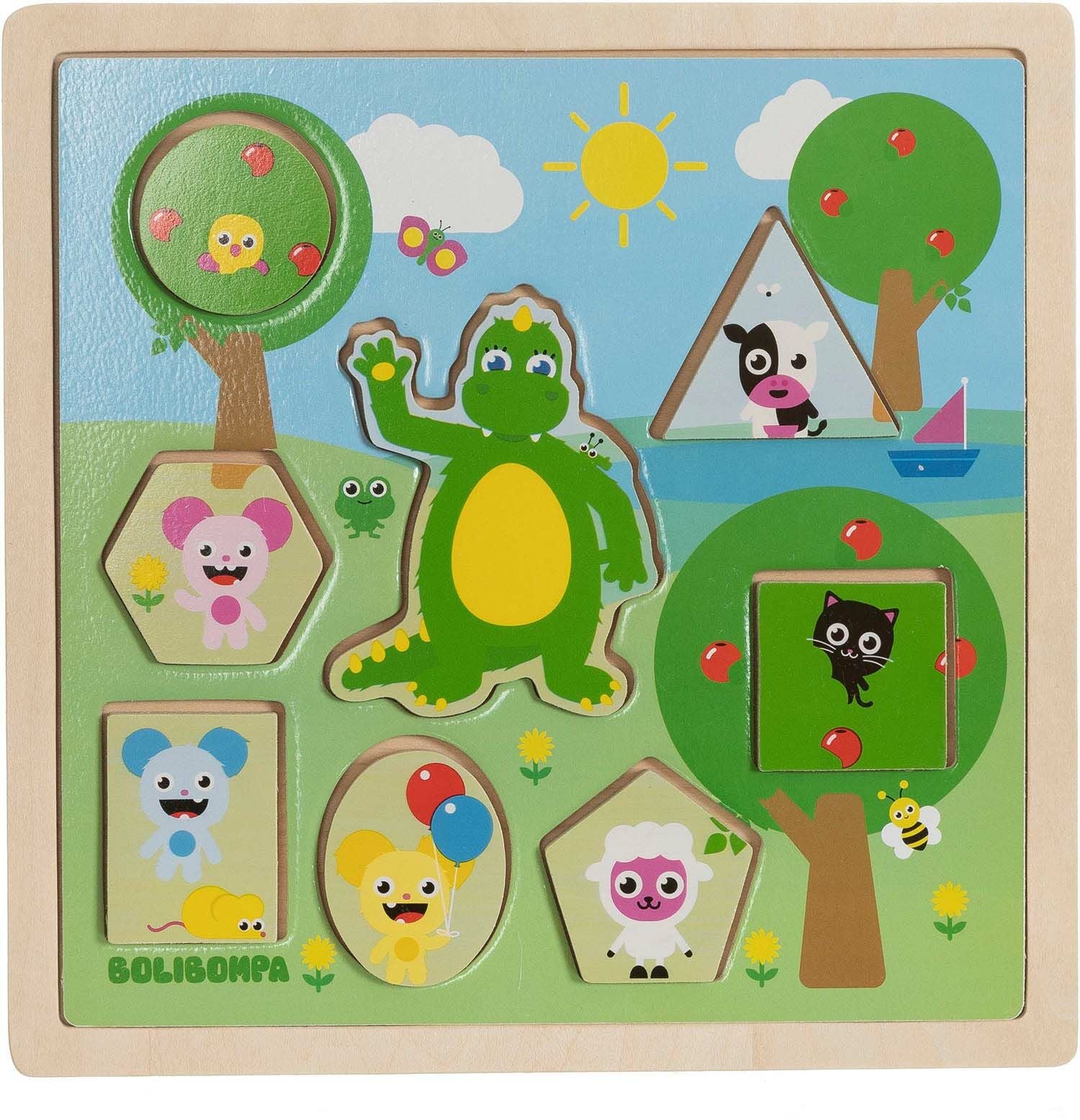 Bolibompa Puzzle 2-in-1 Sommer &  Winter, 2x8 Teile von Teddykompaniet