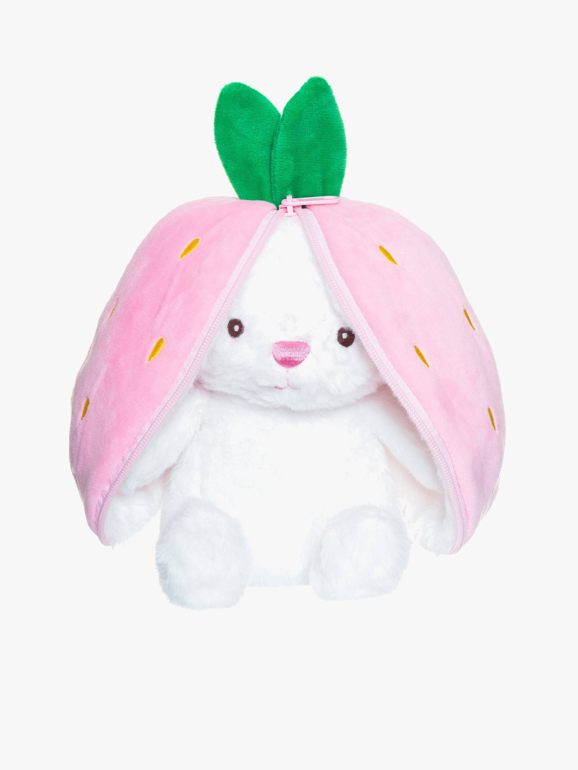 Teddykompaniet Kaninchen in Erdbeere mit Reißverschluss Plüschspielzeug Teddykompaniet Kaninchen in Erdbeere mit Reißverschluss Plüschspielzeug von Teddykompaniet