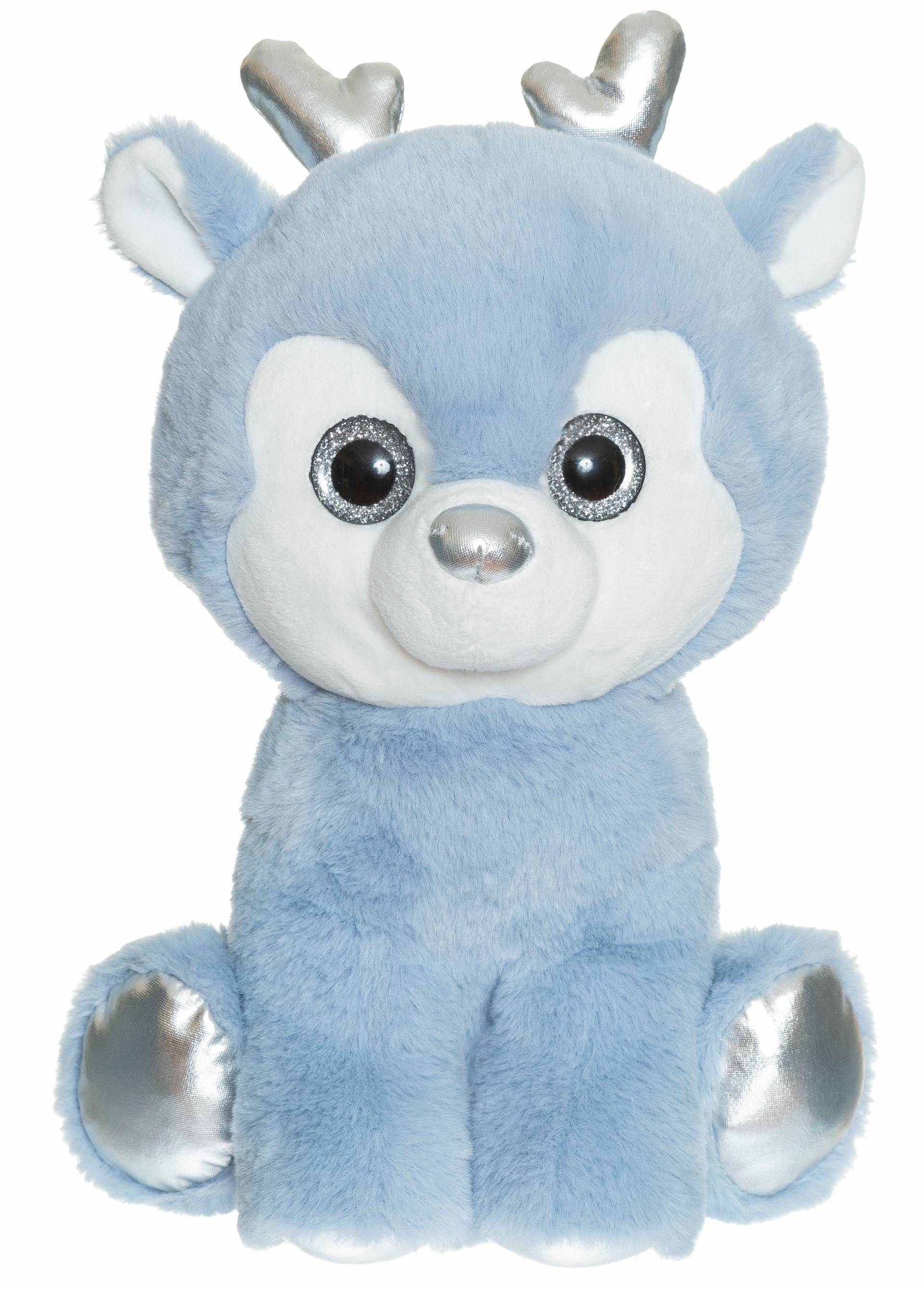 Teddykompaniet Plüschspielzeug 30 cm Reh Tea, Hellblau von Teddykompaniet