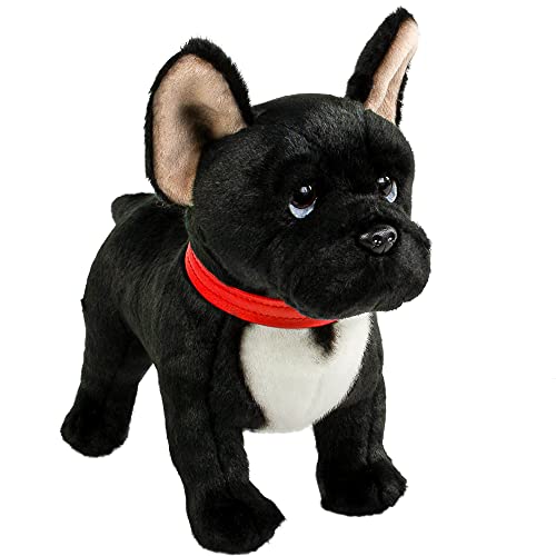 Teddys Rothenburg Französische Bulldogge schwarz 30 cm stehend Kuscheltier Hund von Teddys Rothenburg