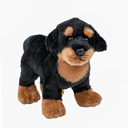 Teddys Rothenburg Kuscheltier Hund Rottweiler 18 cm stehend Plüschhund Plüschtier von Teddys Rothenburg