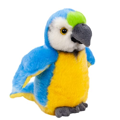 Teddys Rothenburg Kuscheltier Vogel Papagei 19 cm gelb/blau/grün Plüschtier von Teddys Rothenburg