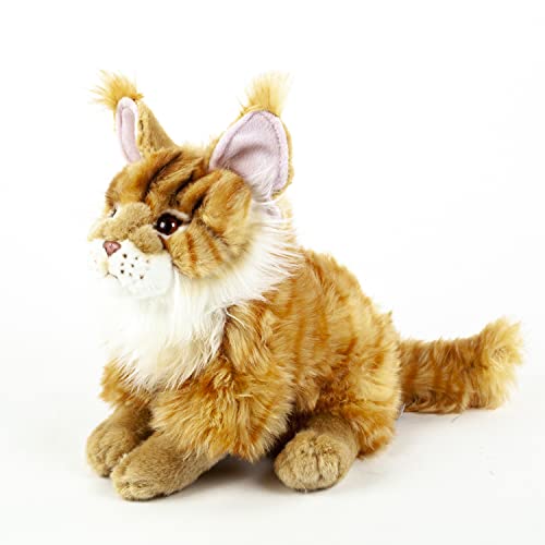 Maine Coon Katze Kuscheltier 25 cm sitzend rot getigert Uni-Toys von Teddys Rothenburg