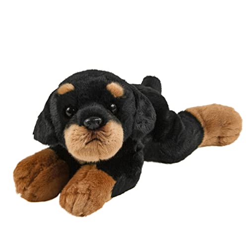 Teddys Rothenburg Rottweiler 30 cm Kuscheltier Hund liegend Plüschtiere von Teddys Rothenburg