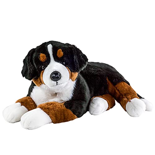 Teddys Rothenburg Berner Sennenhund groß liegend schwarz braun weiß 90 cm Kuscheltier Hund von Teddys Rothenburg