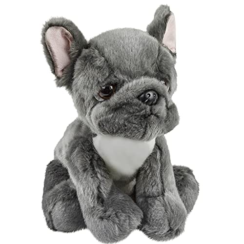 Teddys Rothenburg Französische Bulldogge grau 26 cm sitzend Kuscheltier Hund Plüschtier von Teddys Rothenburg