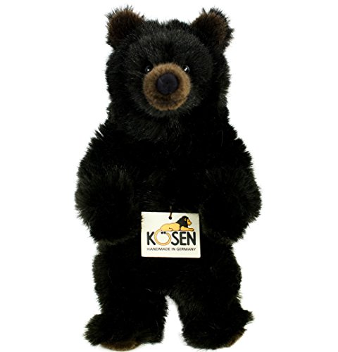 Teddys Rothenburg Kösen, Bär Brummy, 26 cm, stehend, schwarz, Plüschbär von Teddys Rothenburg