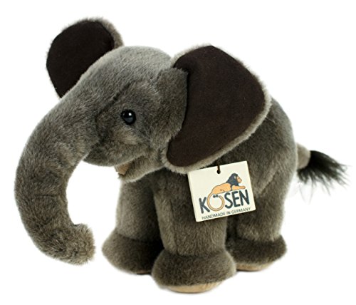 Teddys Rothenburg Kösen, Elefant, 25 cm, stehend, grau, Stoffelefant von Teddys Rothenburg