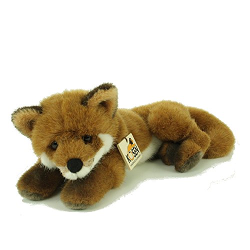 Teddys Rothenburg Kösen, Fuchs, 30 cm, liegend, rotbraun/Weiss, Stofffuchs, Plüschfuchs von Teddys Rothenburg